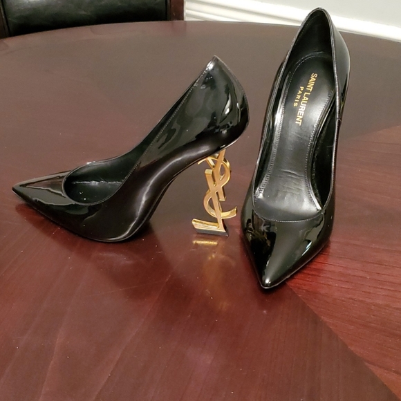 Beautiful Authentic YSL Vernice Chiffon Pumps - Picture 5 of 11